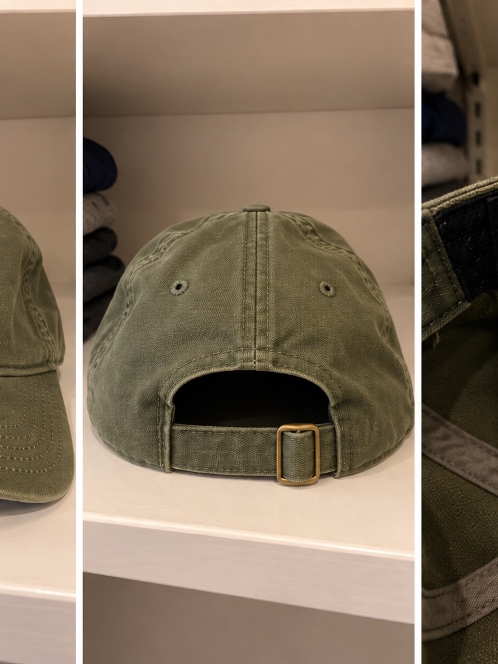 Women’s Carhartt Olive Green  Baseball Cap - Adjustable Cotton Strap